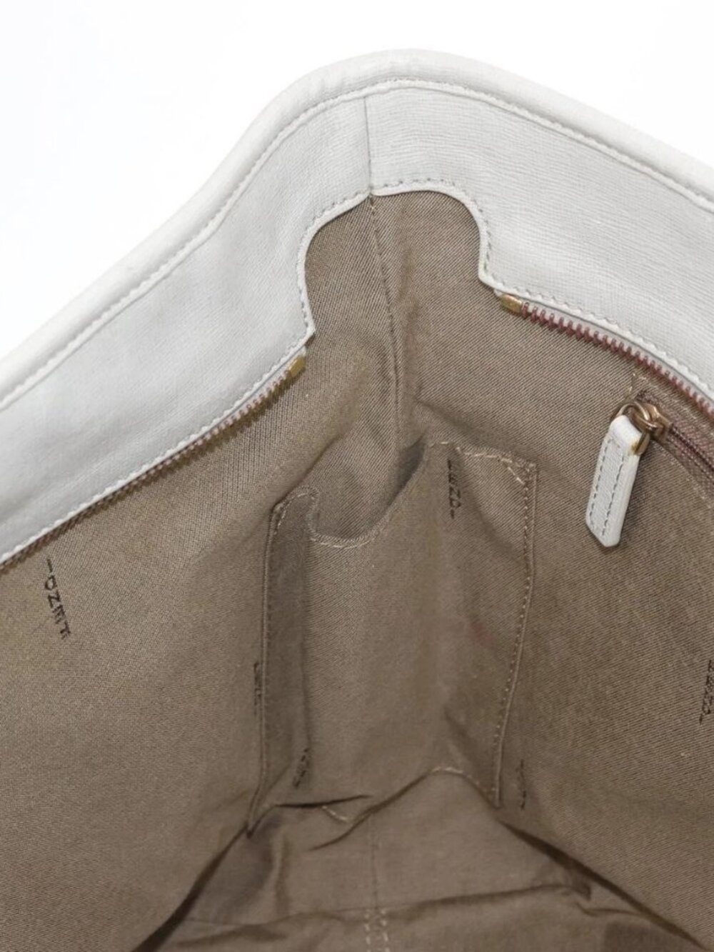 FENDI Zucca Canvas Tote Bag Beige Gold Auth ka1157 - Picture 12 of 16